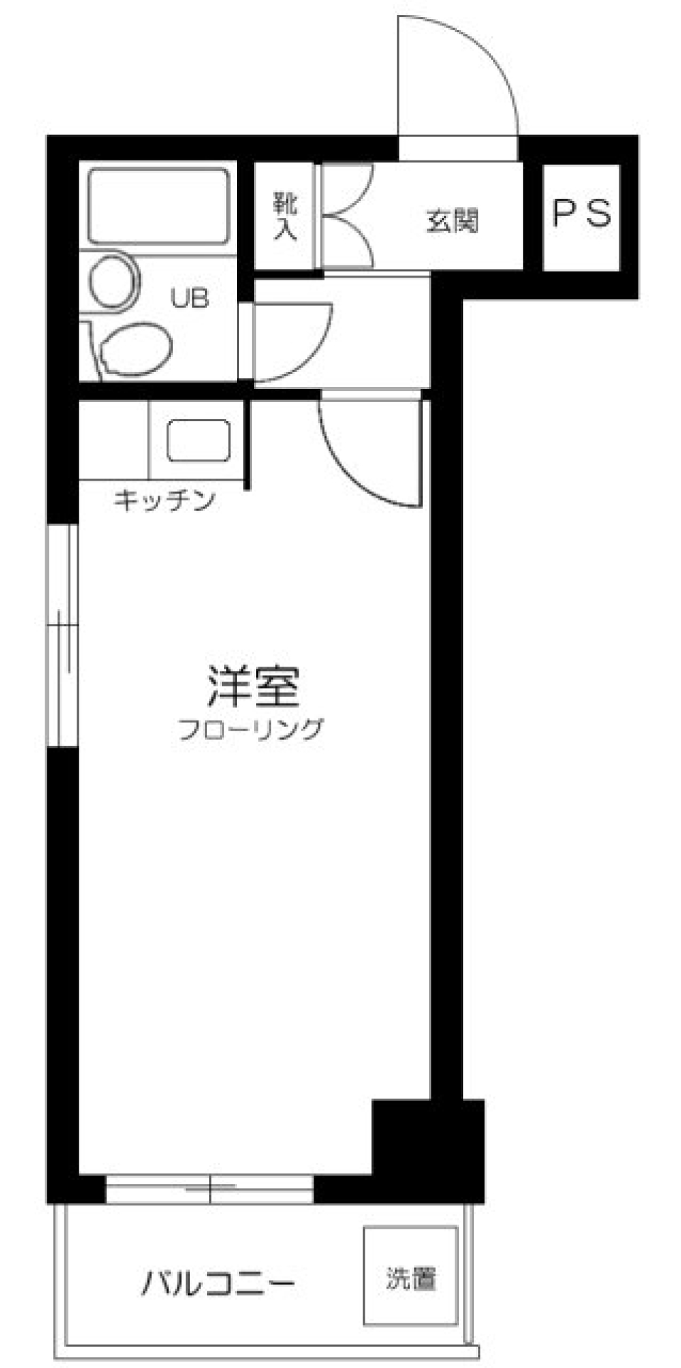 セブンスターマンション上野　304の間取り図