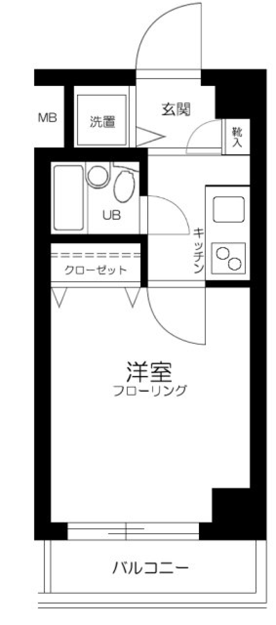 菱和パレス飯田橋　307号室の間取り図