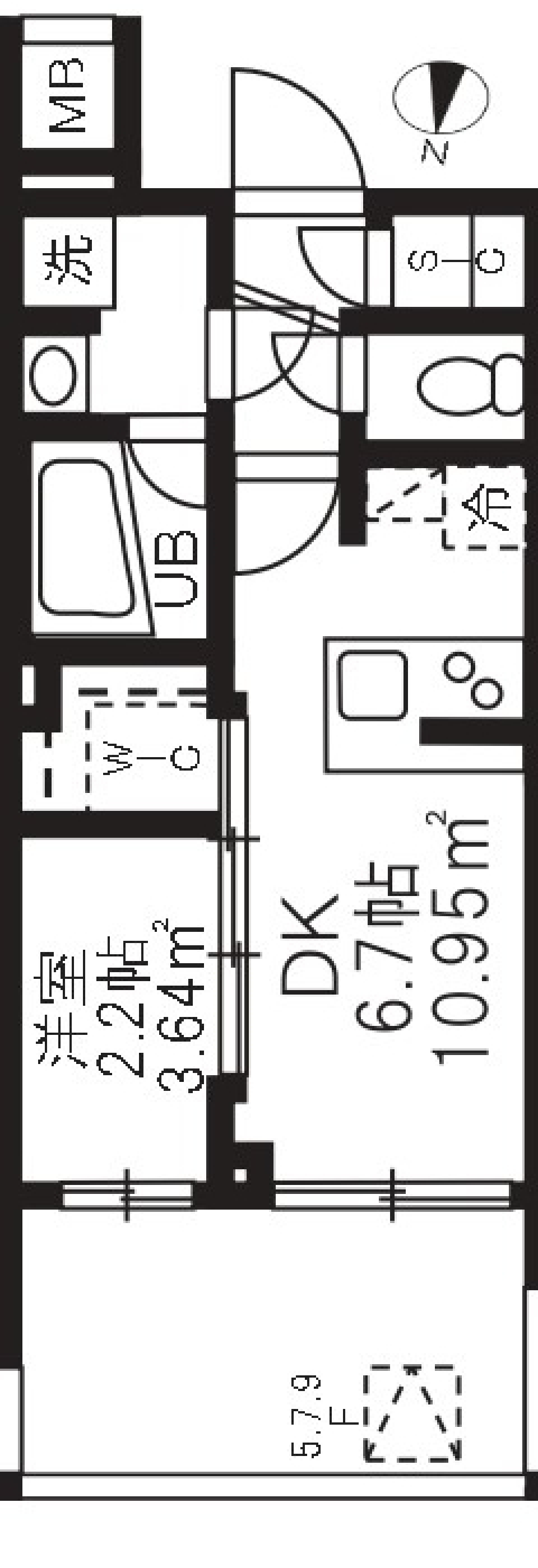 アジールコート板橋本町　0604号室の間取り図