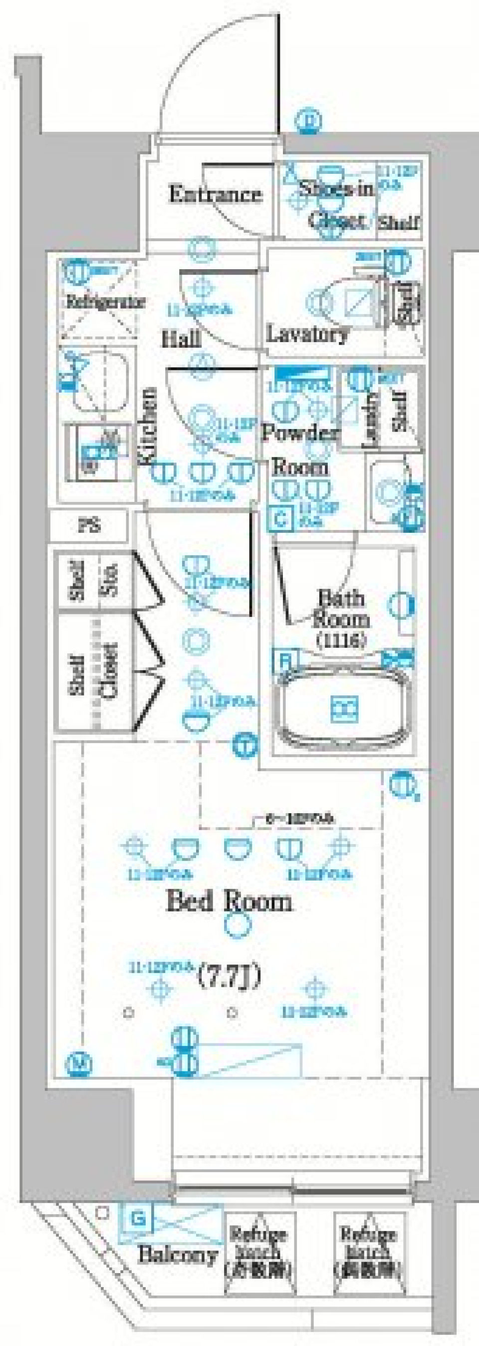 DIPS東十条駅前PREMIUM　301号室の間取り図