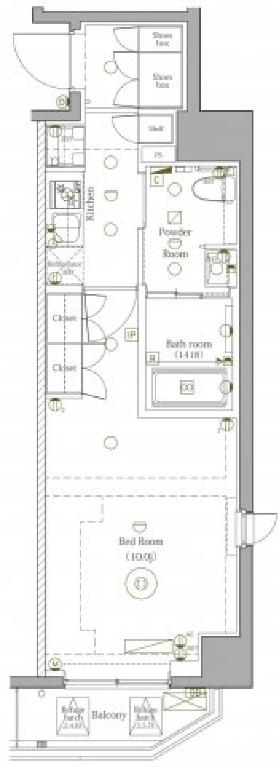 DIPS野方　304号室の間取り図