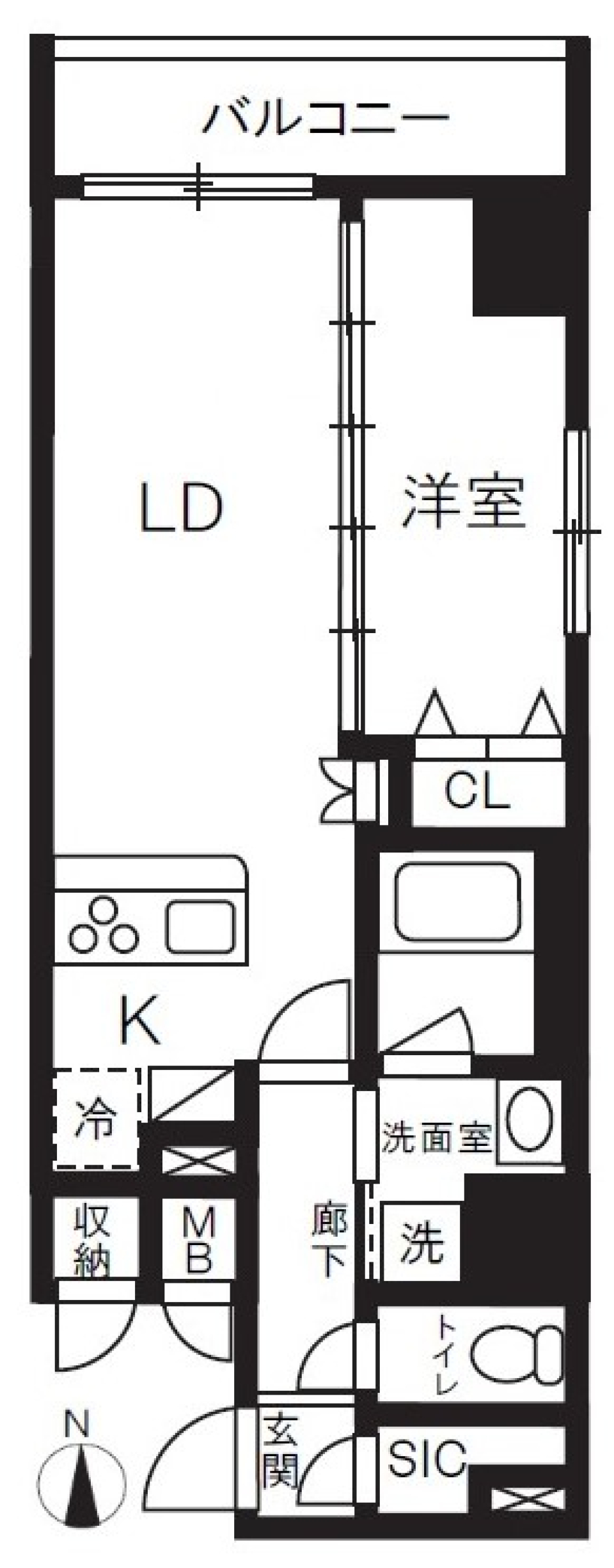 (仮称)台東区竜泉1丁目マンション 1403号室の間取り図