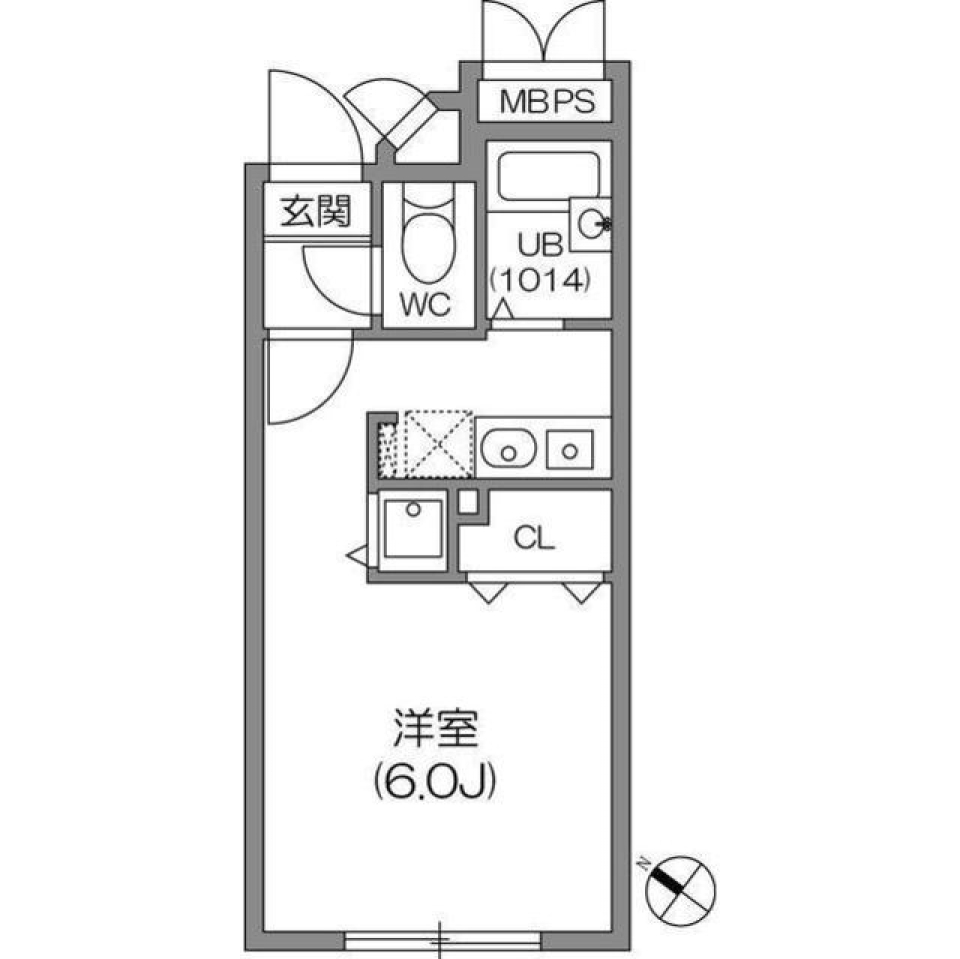 ＺＥＳＴＹ小石川　402号室の間取り図