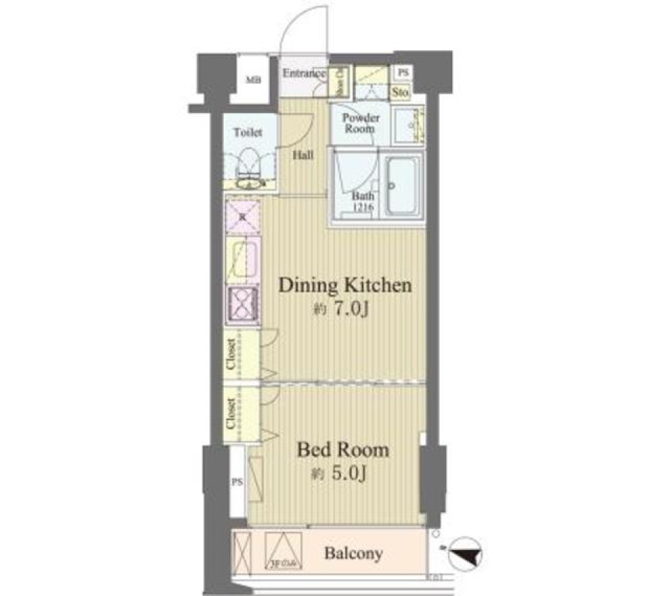 神楽坂南町ハウス 211号室の間取り図