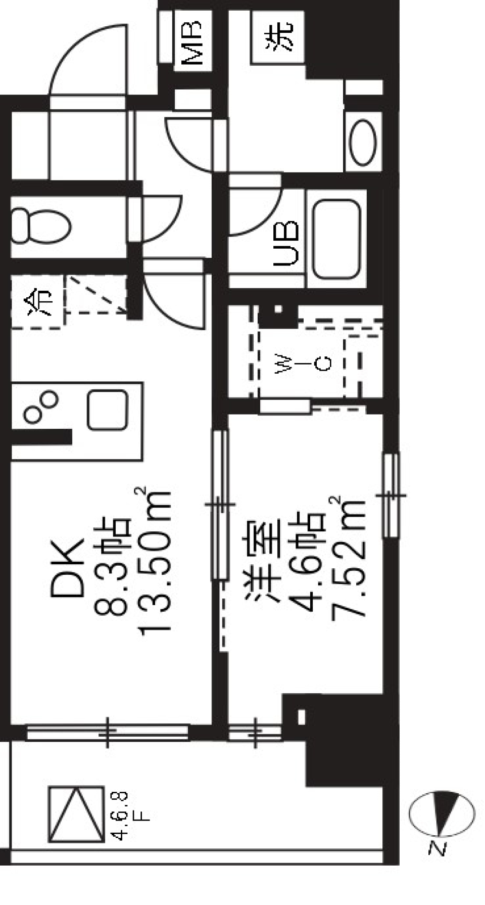 アジールコート板橋本町　705号室の間取り図