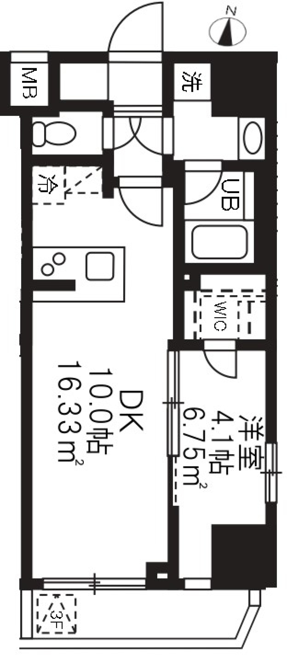 アジールコート板橋本町　302号室の間取り図