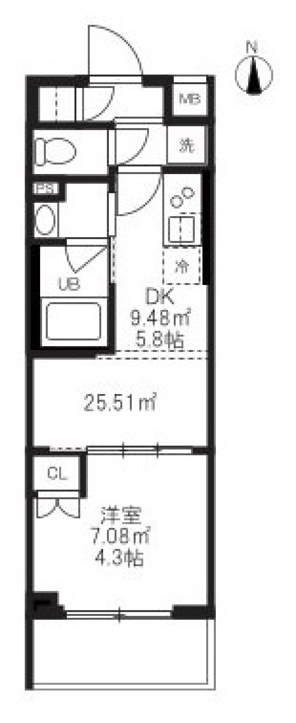 仮）大田区蒲田本町1丁目マンション　404号室の間取り図