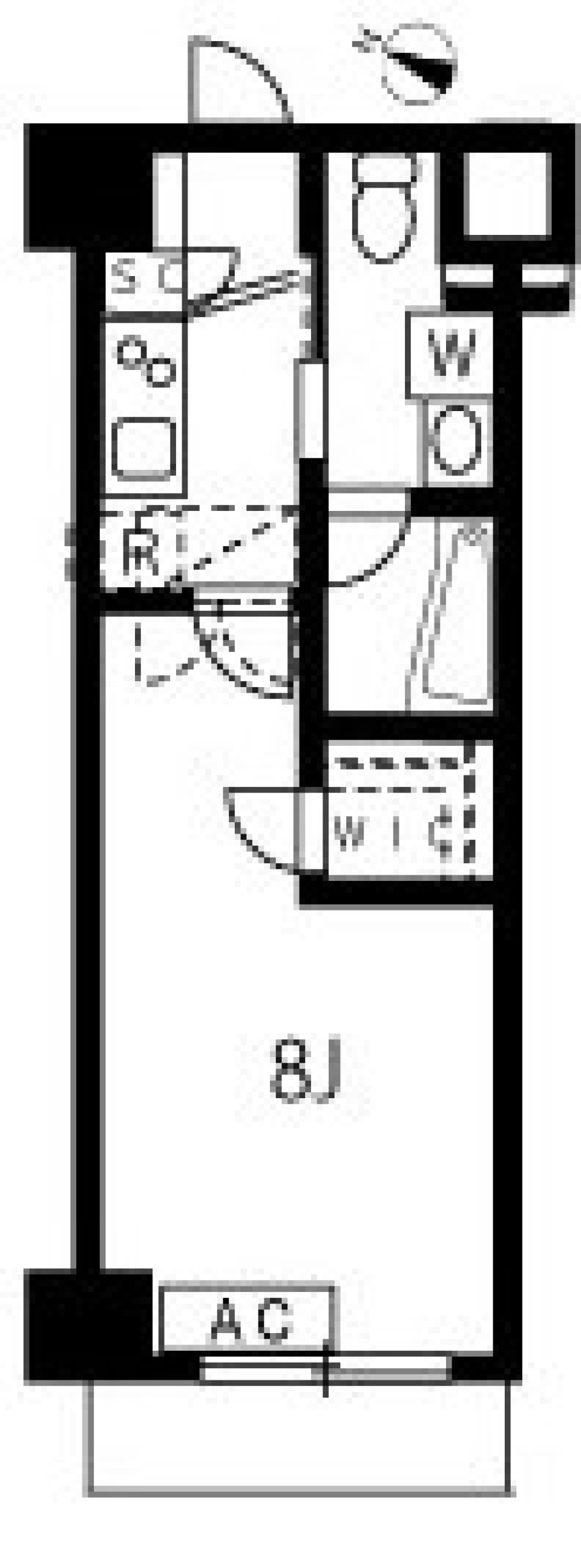 アジールコート池上　105号室の間取り図