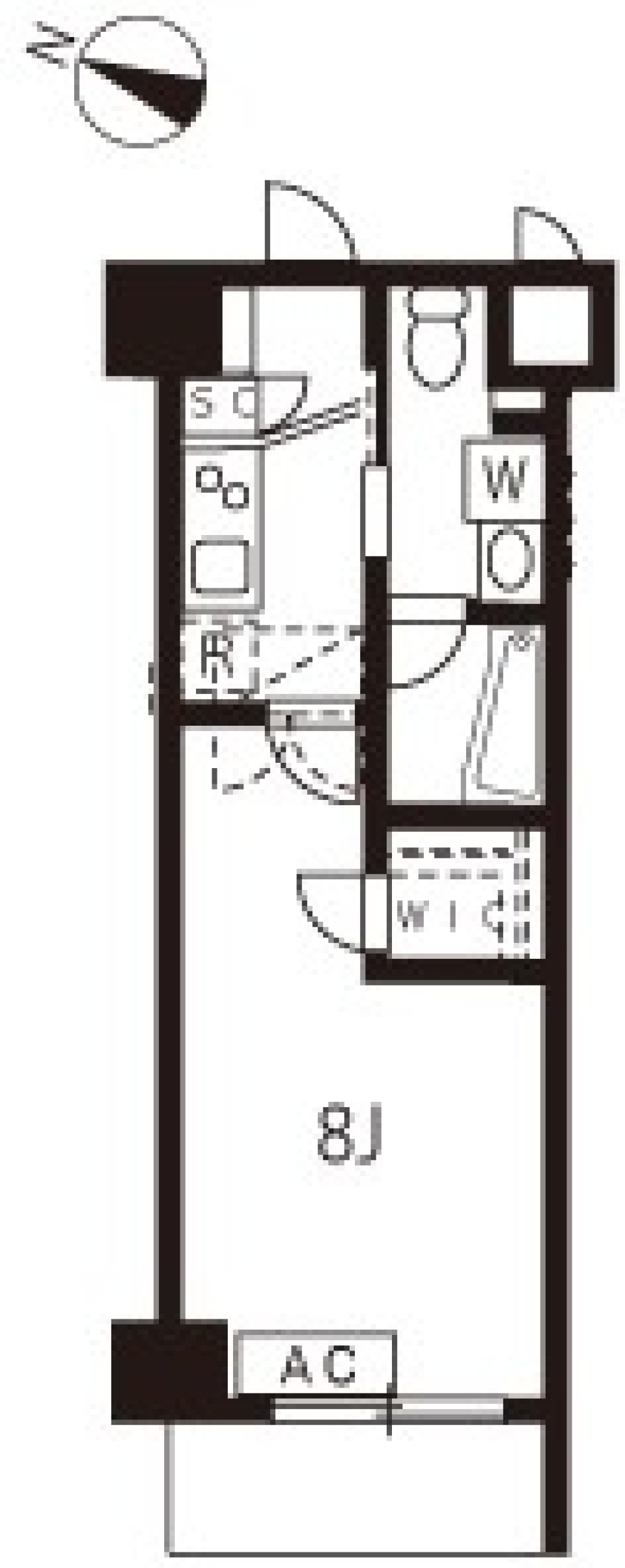 アジールコート池上　304号室の間取り図