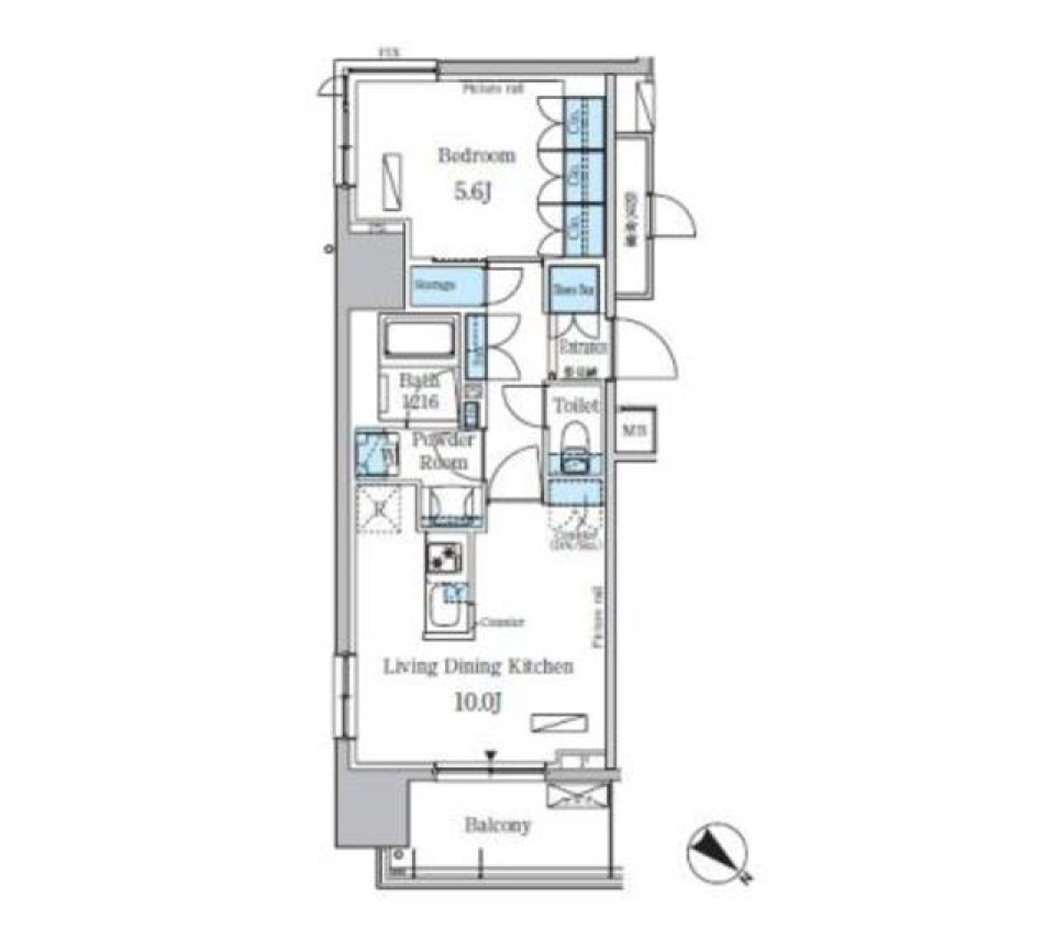 パークアクシス東日本橋ステーションゲート　307の間取り図