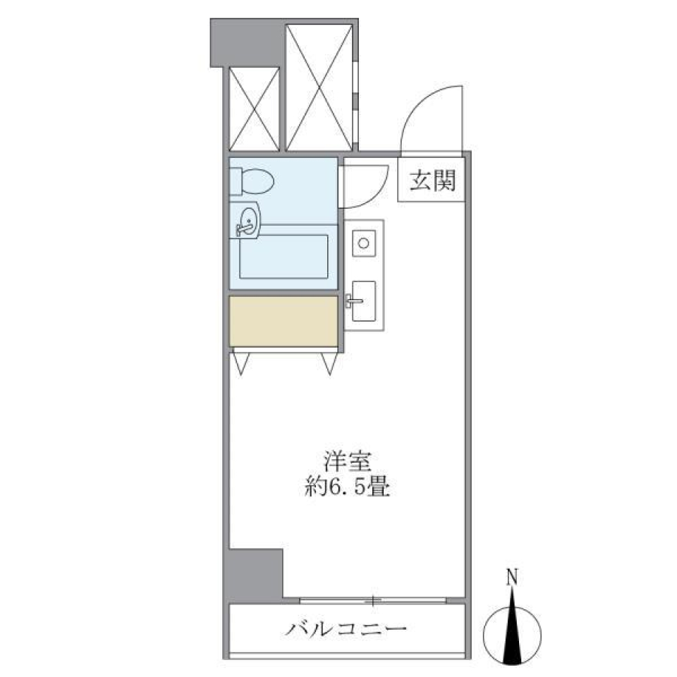 ハウスチェリー上馬　403号室の間取り図