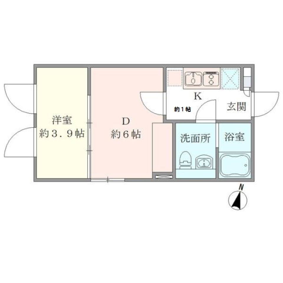 ＡＬＥＲＯ中野　404号室の間取り図