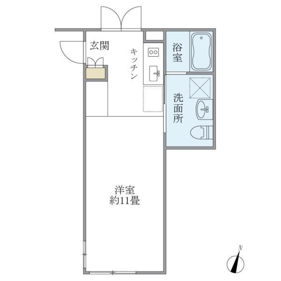 コンクリートの清涼感の間取り図