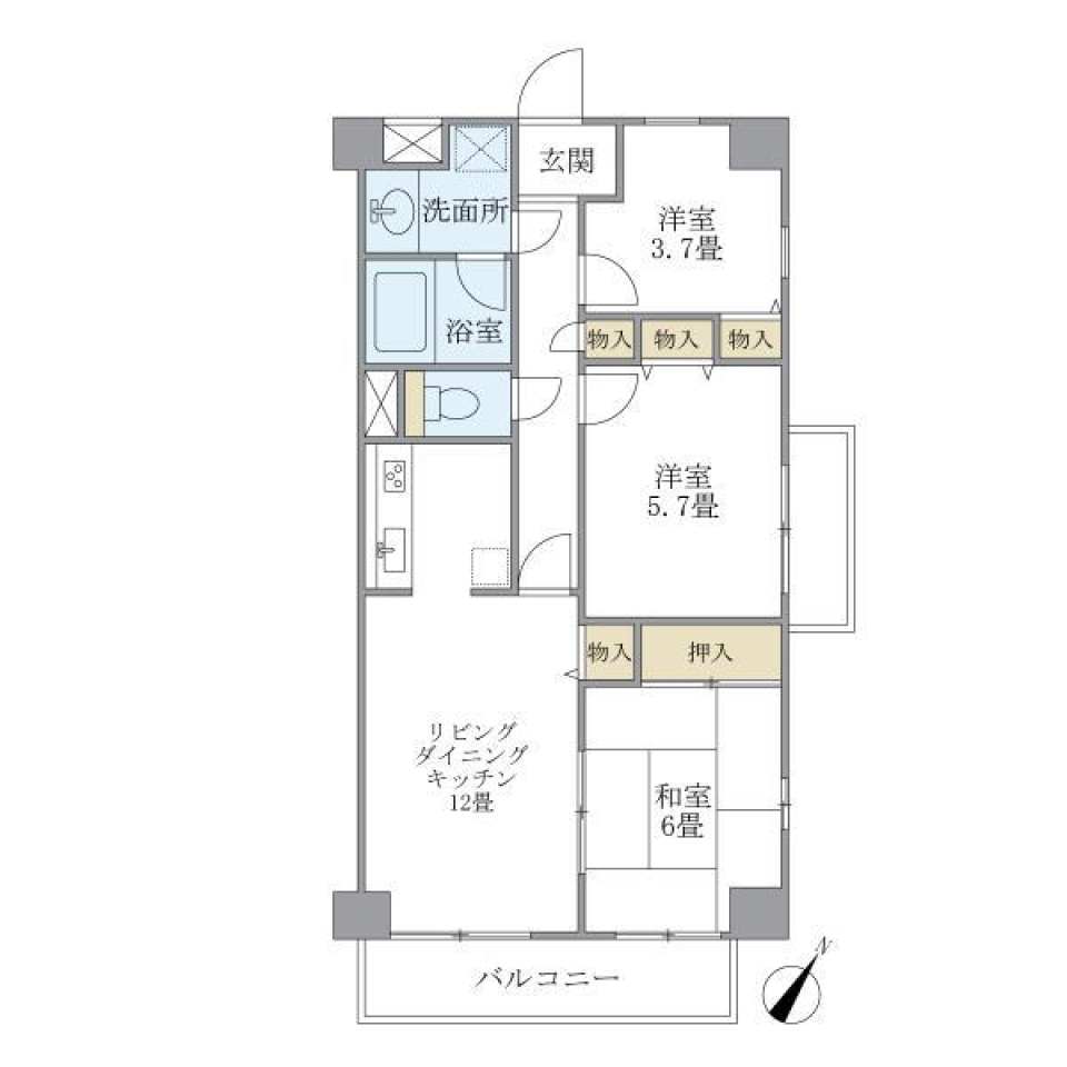 ＫＤＸレジデンス田園調布　301号室の間取り図