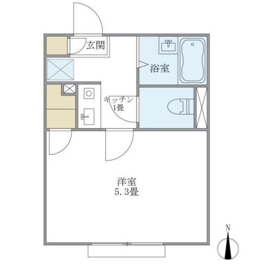 フェリーチェ祖師ヶ谷大蔵　202号室の間取り図