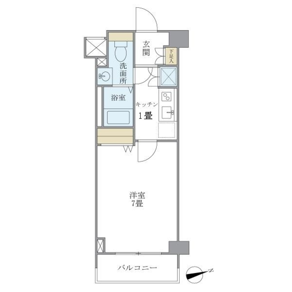 リアルスウィート三軒茶屋　502号室の間取り図