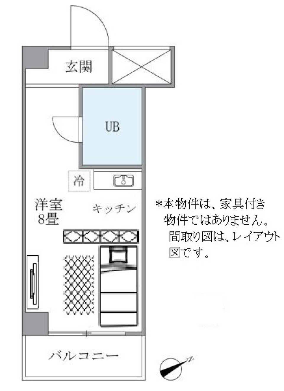 レジデンス若松　304号室の間取り図