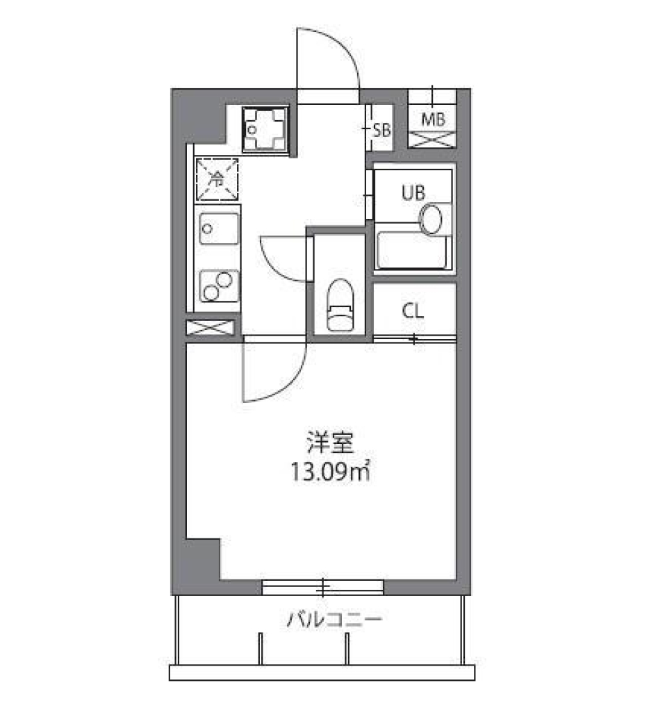 ジョイシティ千歳烏山　504号室の間取り図