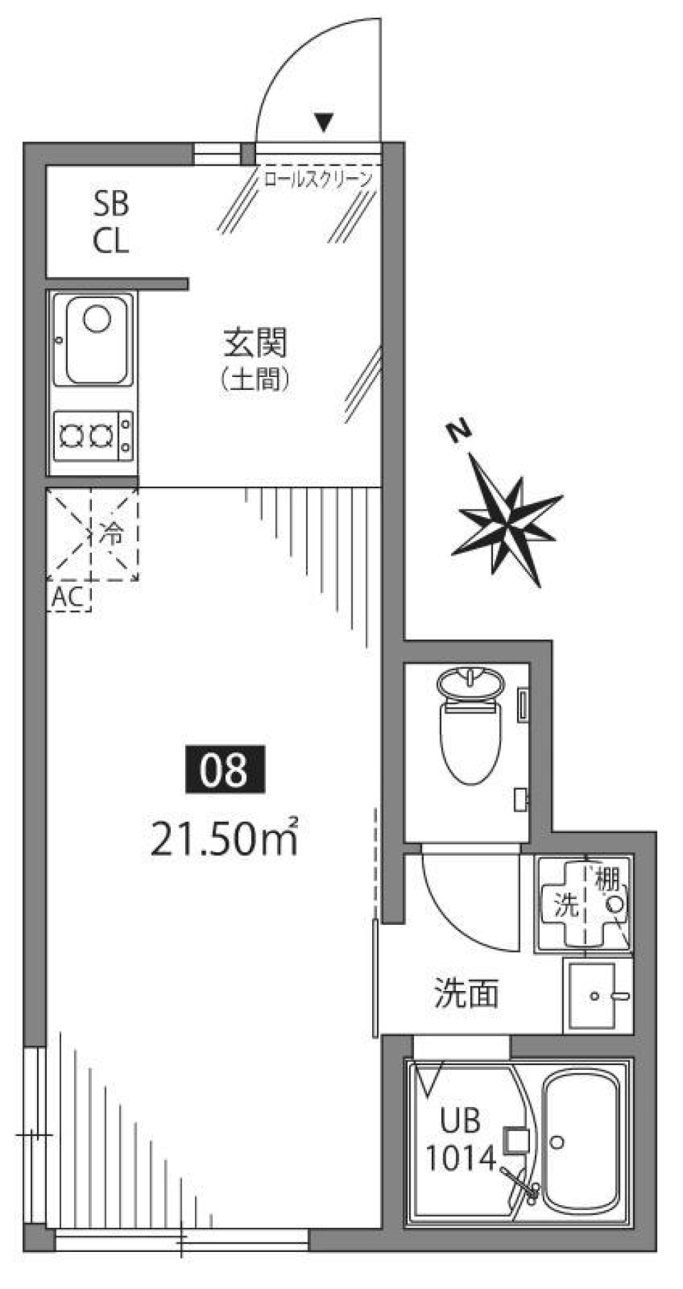 サクラシンマチUの間取り図