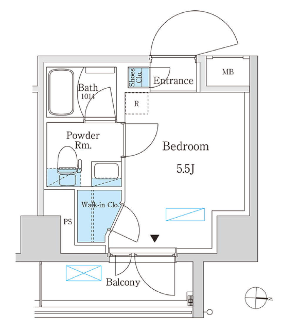 パークアクシス錦糸町スタイルズ 212号室の間取り図