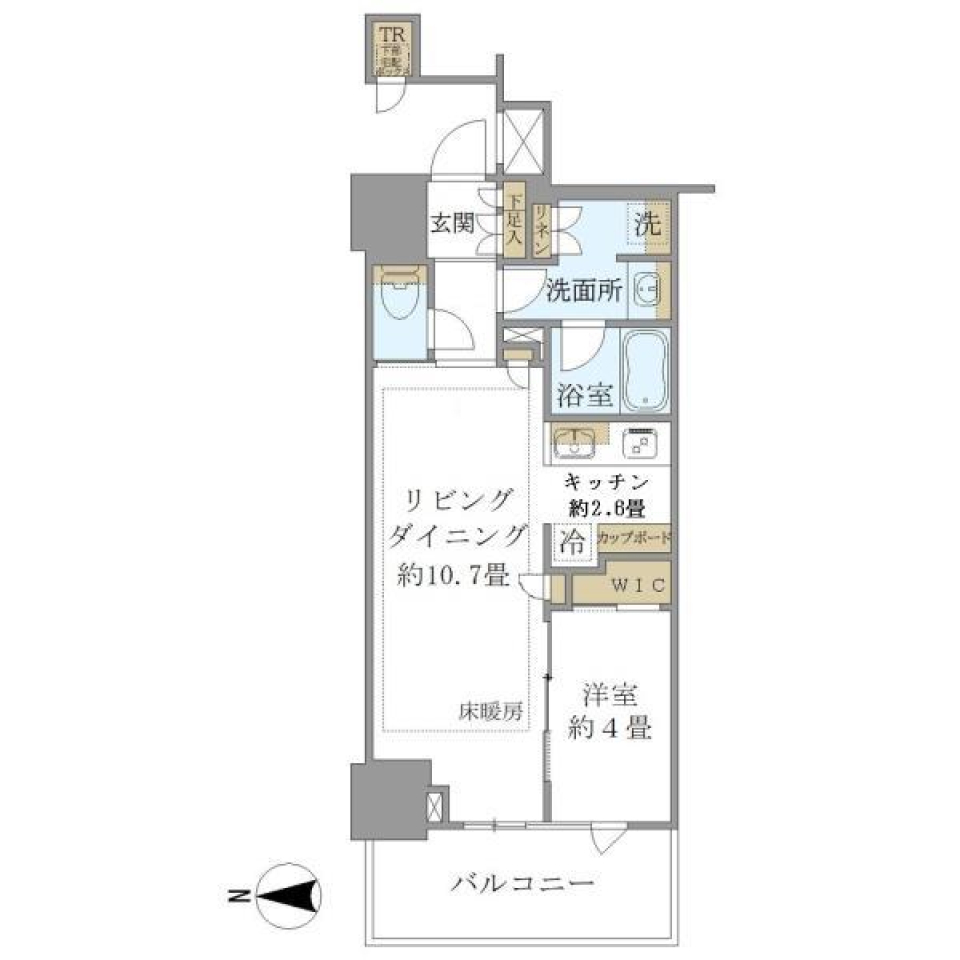 Ｂｒｉｌｌｉａ　Ｔｏｗｅｒ　池袋　Ｗｅｓｔ　702の間取り図