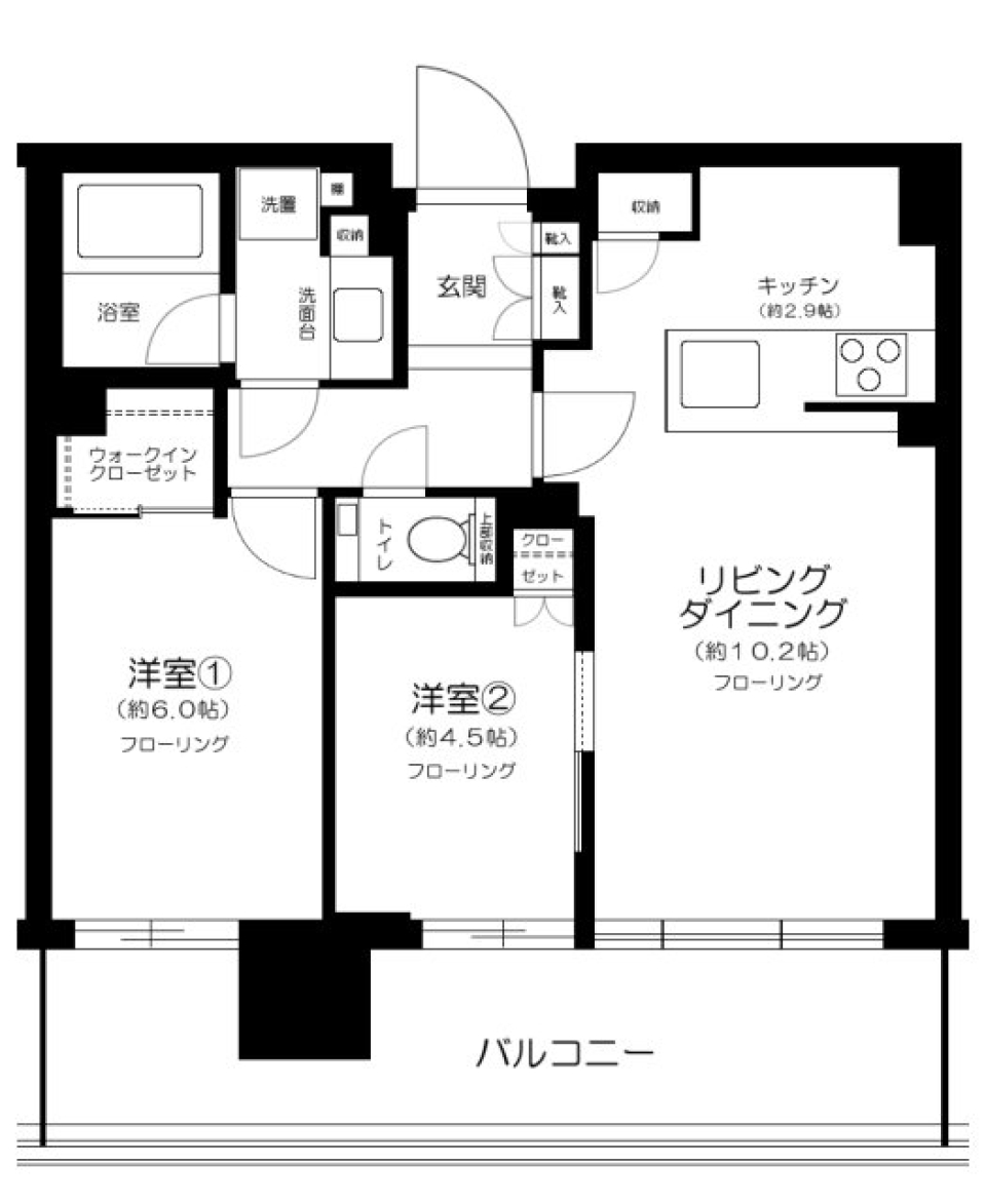 シティタワーズ東京ベイ　CENTRAL TOWER 1510号室の間取り図