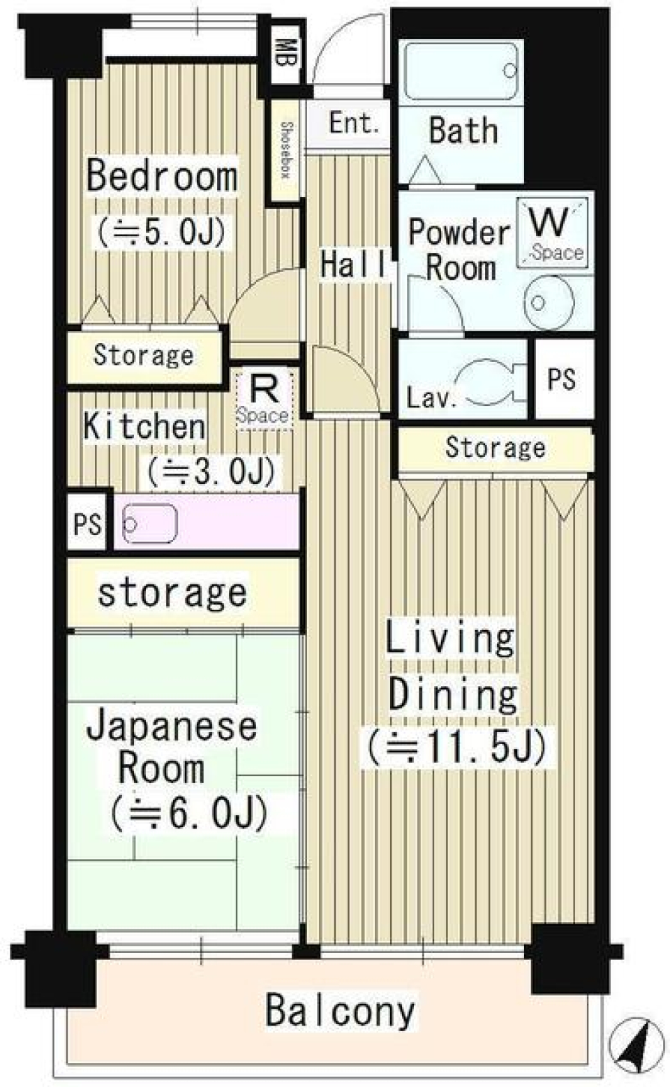 クリケットヒル富ヶ谷 601の間取り図