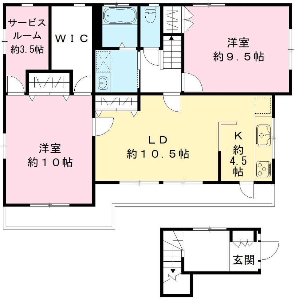 BELL洗足 201の間取り図