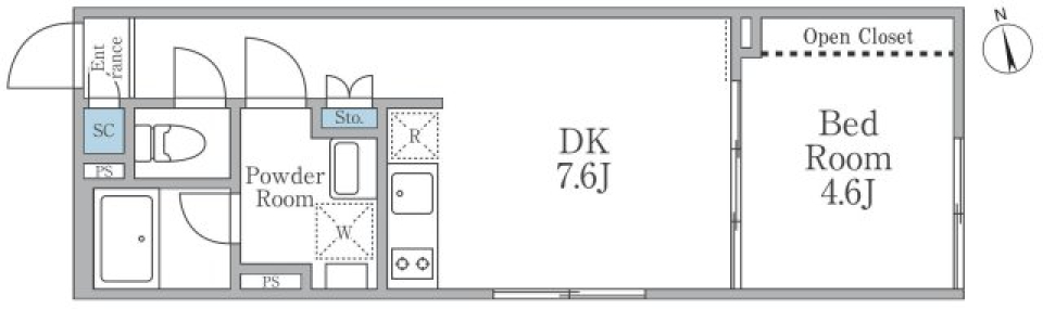 EDIT東池袋　204の間取り図