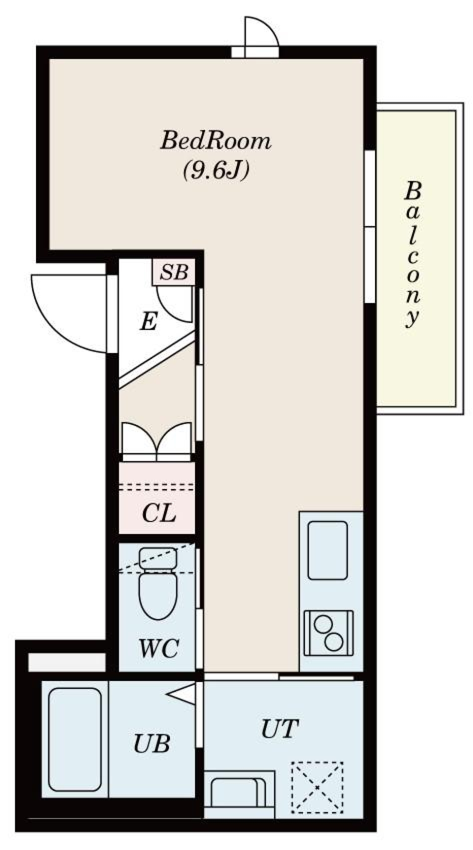 TALO新蒲田　302の間取り図