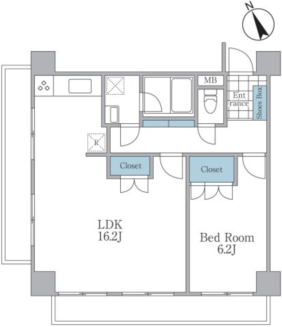 CRESCENT COURT 大森　403の間取り図