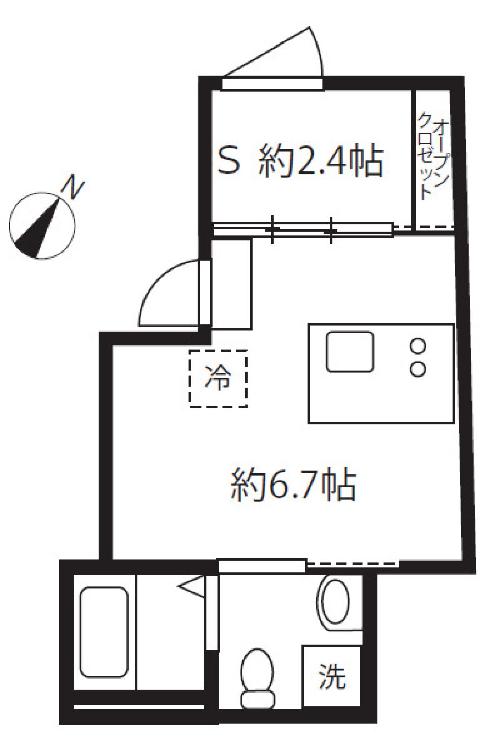 アピチェ目黒　102号室の間取り図