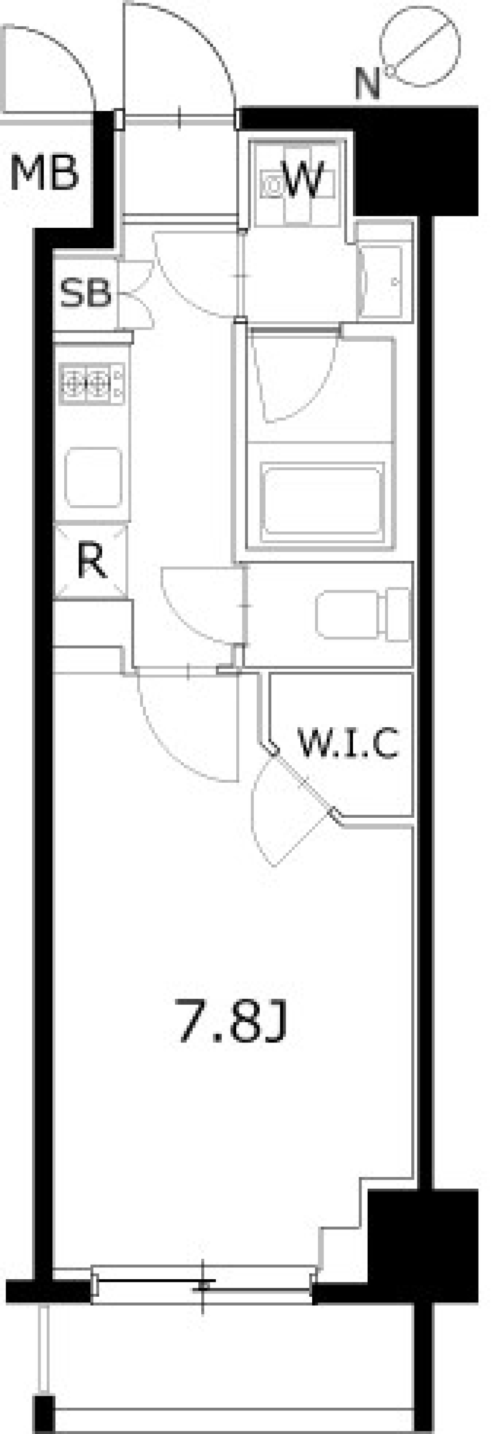 ケーディーエックスレジデンス豊洲　222の間取り図