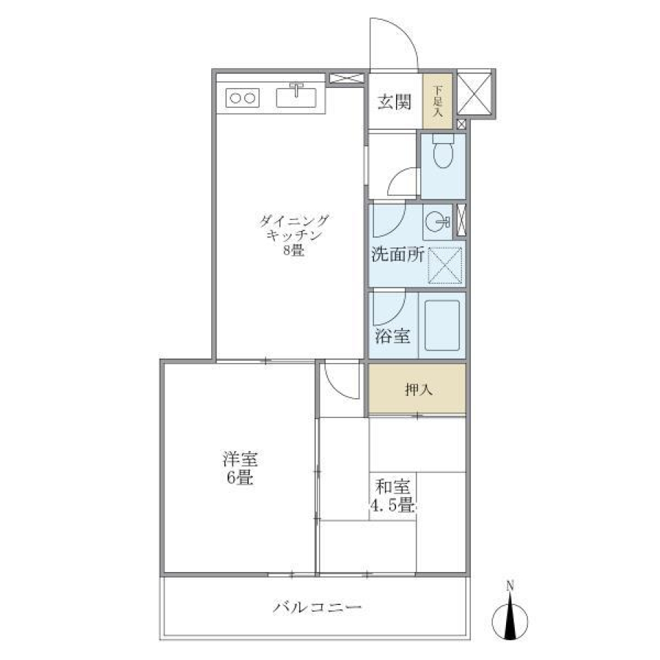 メゾン美羅樹ＩＩ 102の間取り図