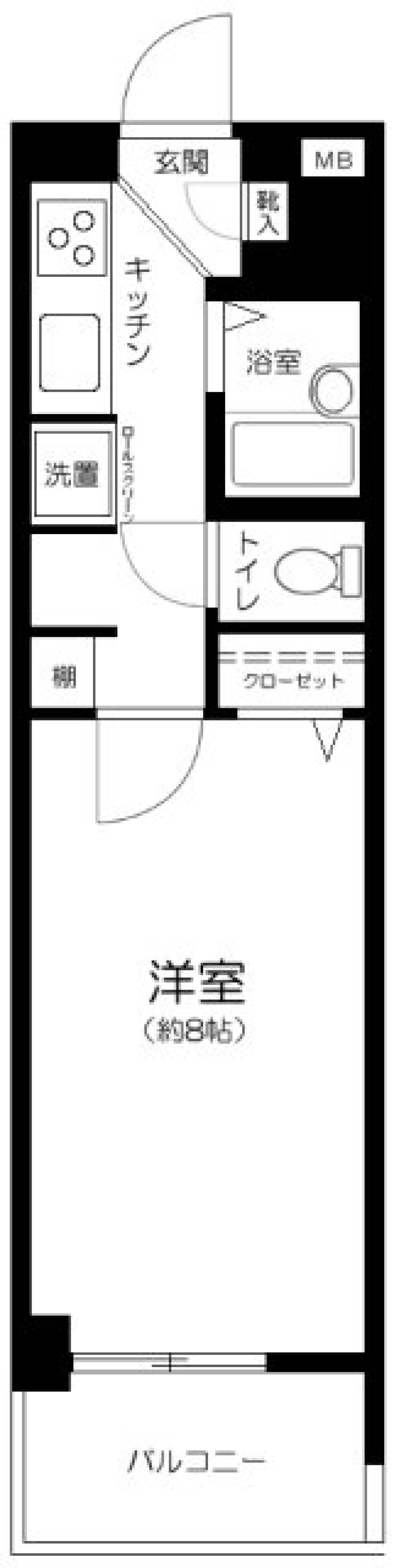 カーサ相生　A棟 704の間取り図