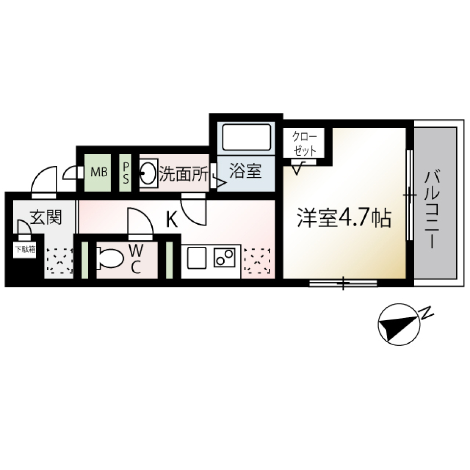 MQuarto三軒茶屋 302の間取り図