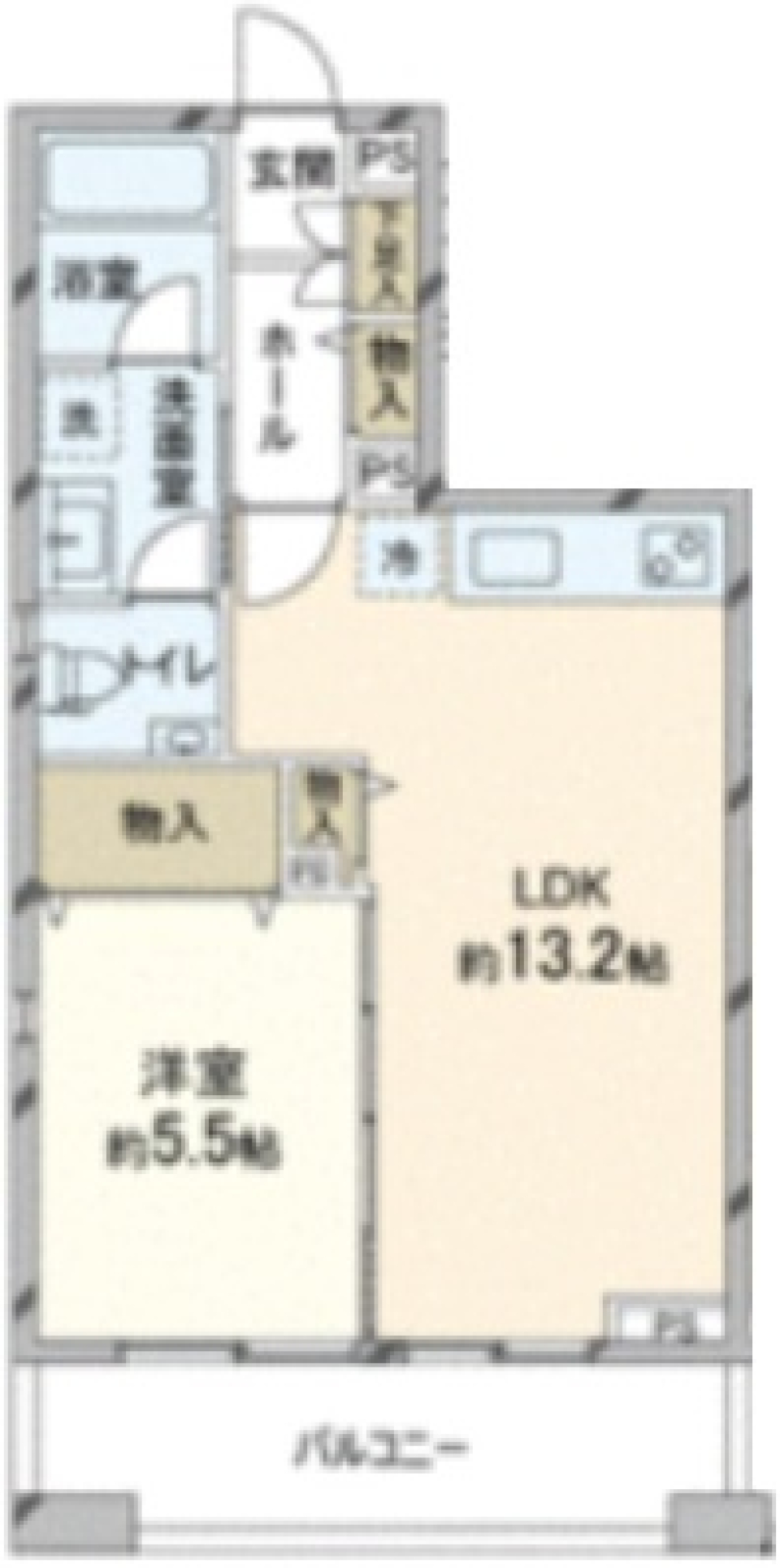 クリスタルガーデン　201号室の間取り図