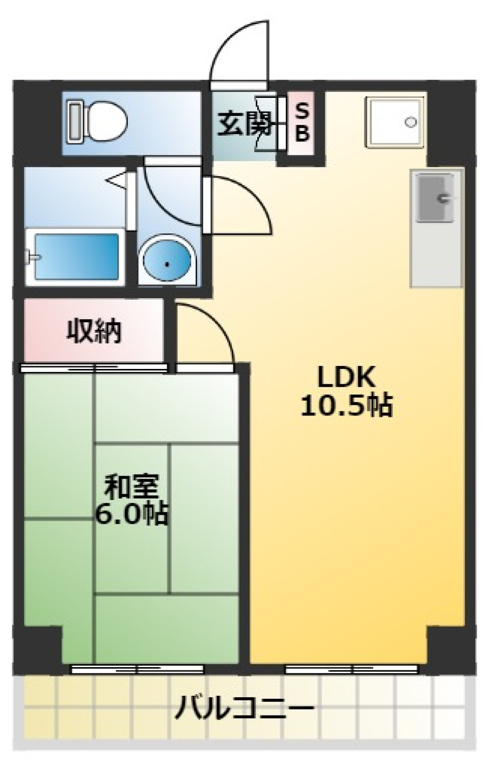 花こう第1ビル　303号室の間取り図