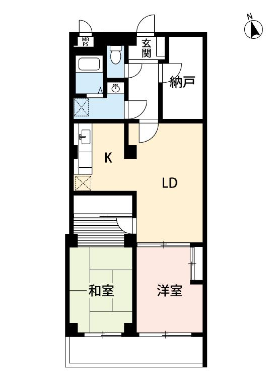 イーストコート町屋　105号室の間取り図