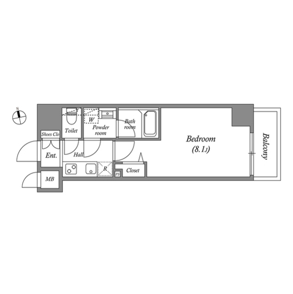 ＧＲＡＮ　ＰＡＳＥＯ本郷三丁目　0302の間取り図