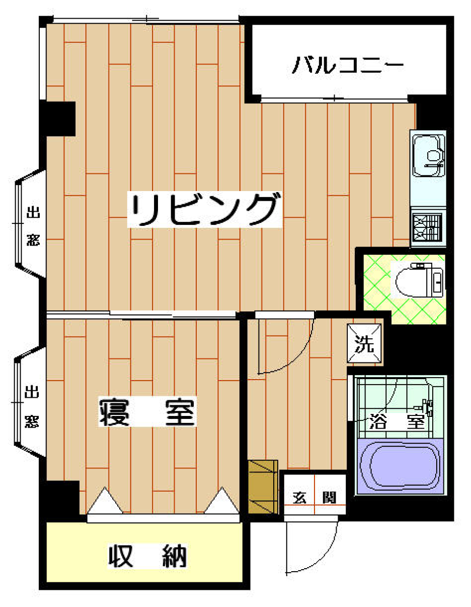 メゾンヤヨイ　102号室の間取り図