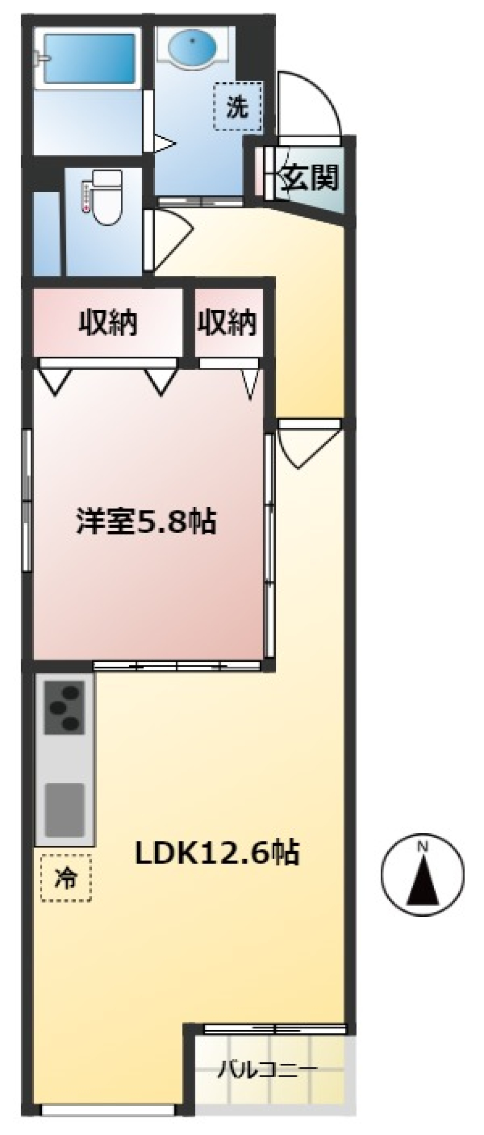 村尾ビル　202の間取り図