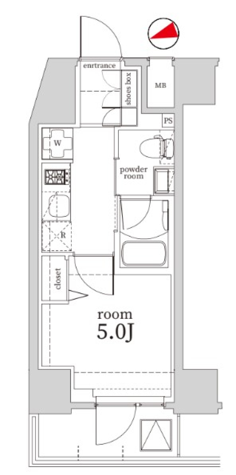 Log戸越／ログ戸越　603号室の間取り図