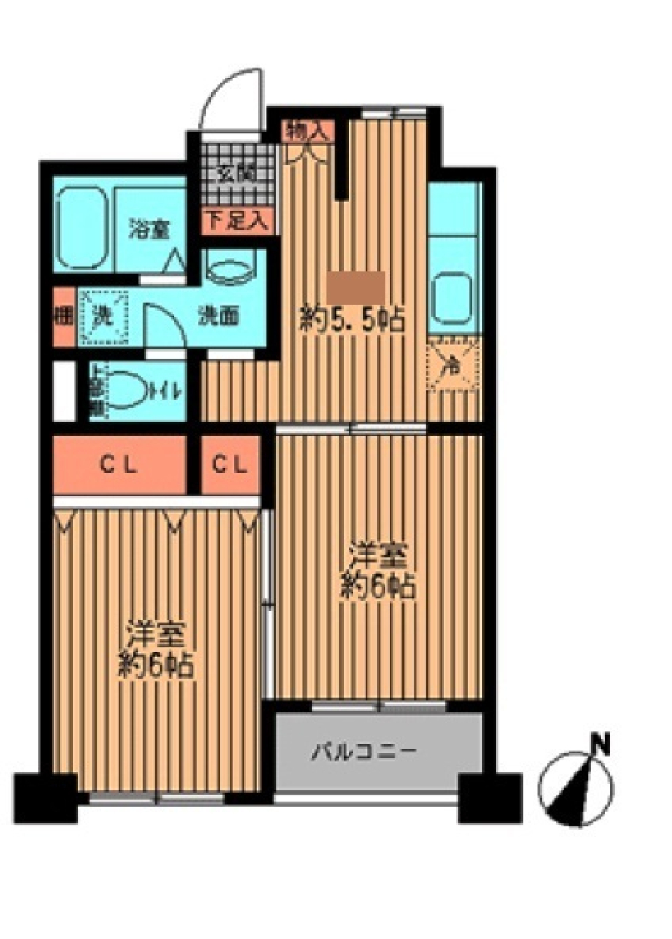 プライムアーバン勝どき 901の間取り図