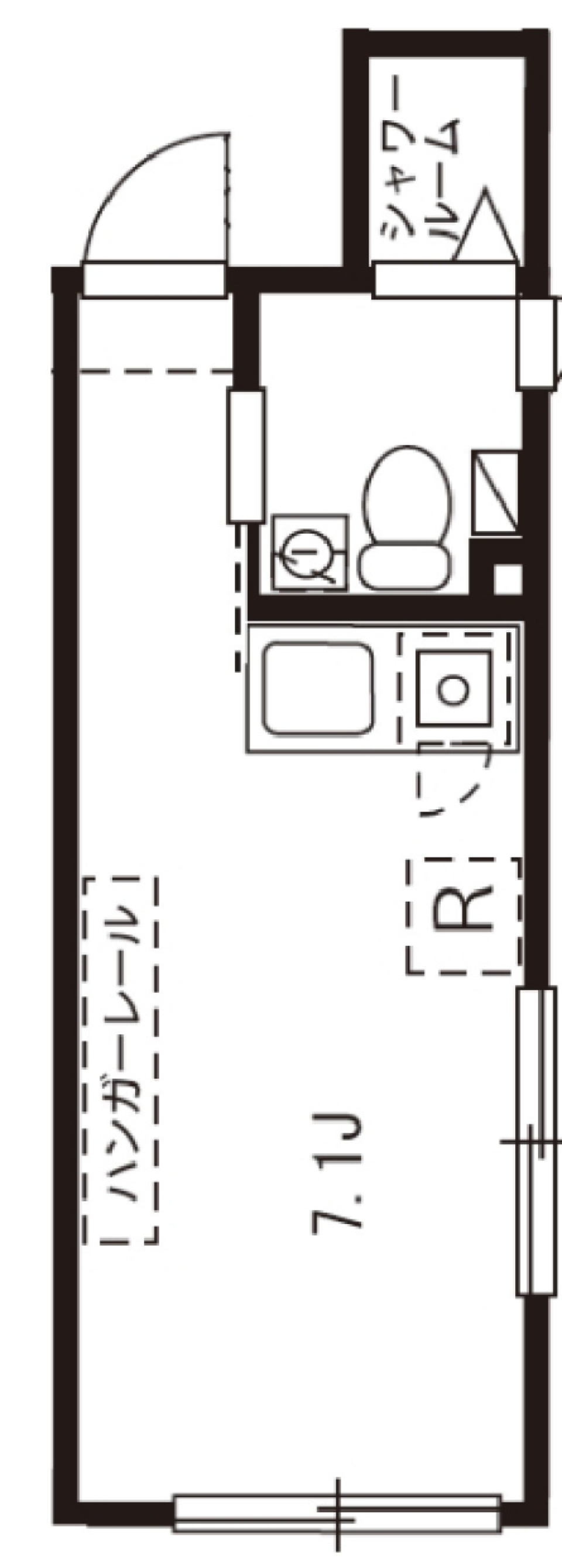 プロト大岡山　202の間取り図