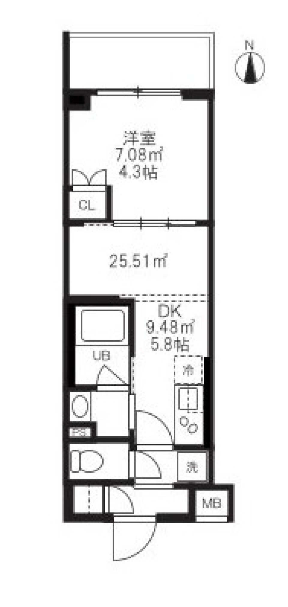 仮）大田区蒲田本町1丁目マンション 0104の間取り図