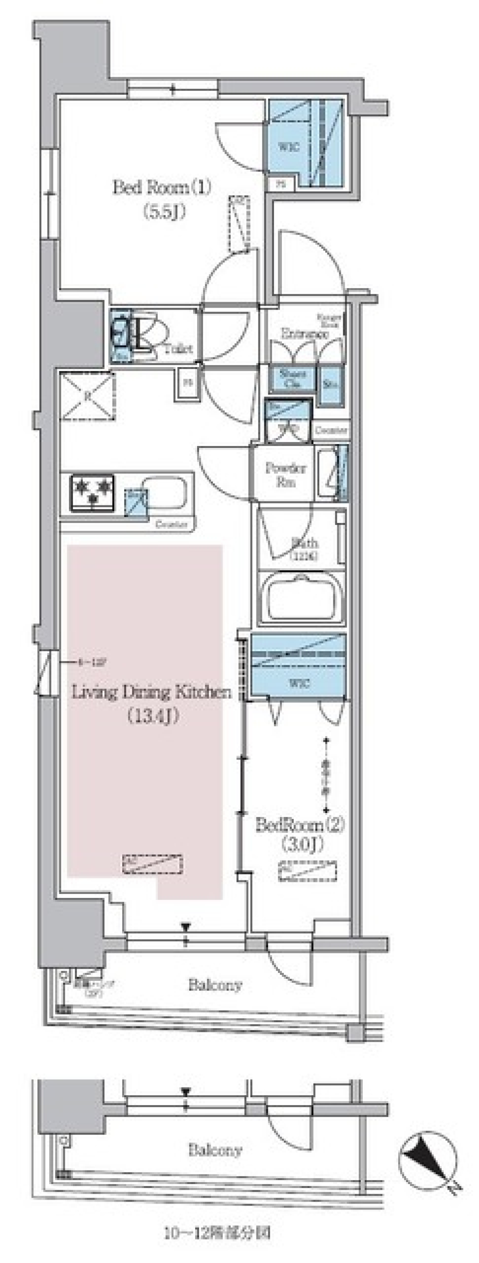 アーバネックス日本橋横山町　1101号室の間取り図