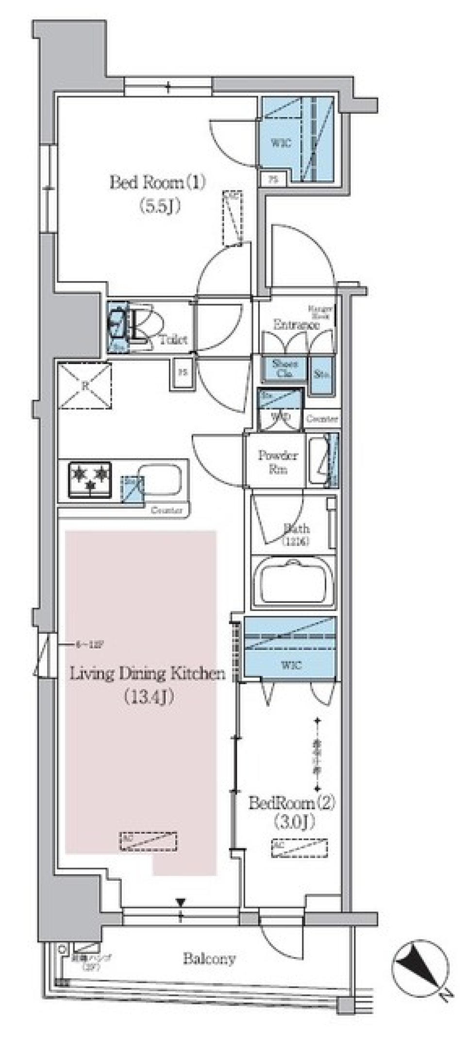 アーバネックス日本橋横山町 501号室の間取り図