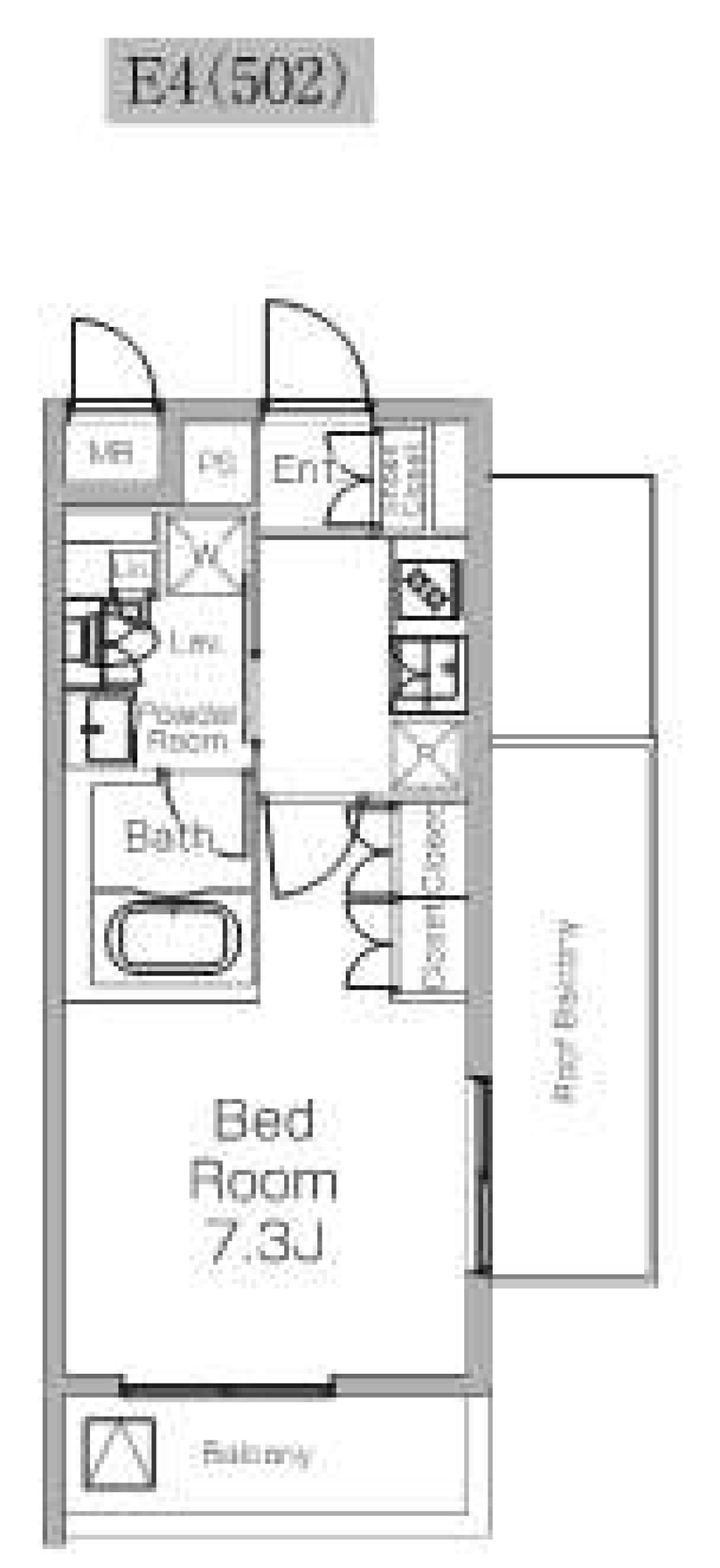 プラウドフラット三軒茶屋Ⅱ　502号室の間取り図