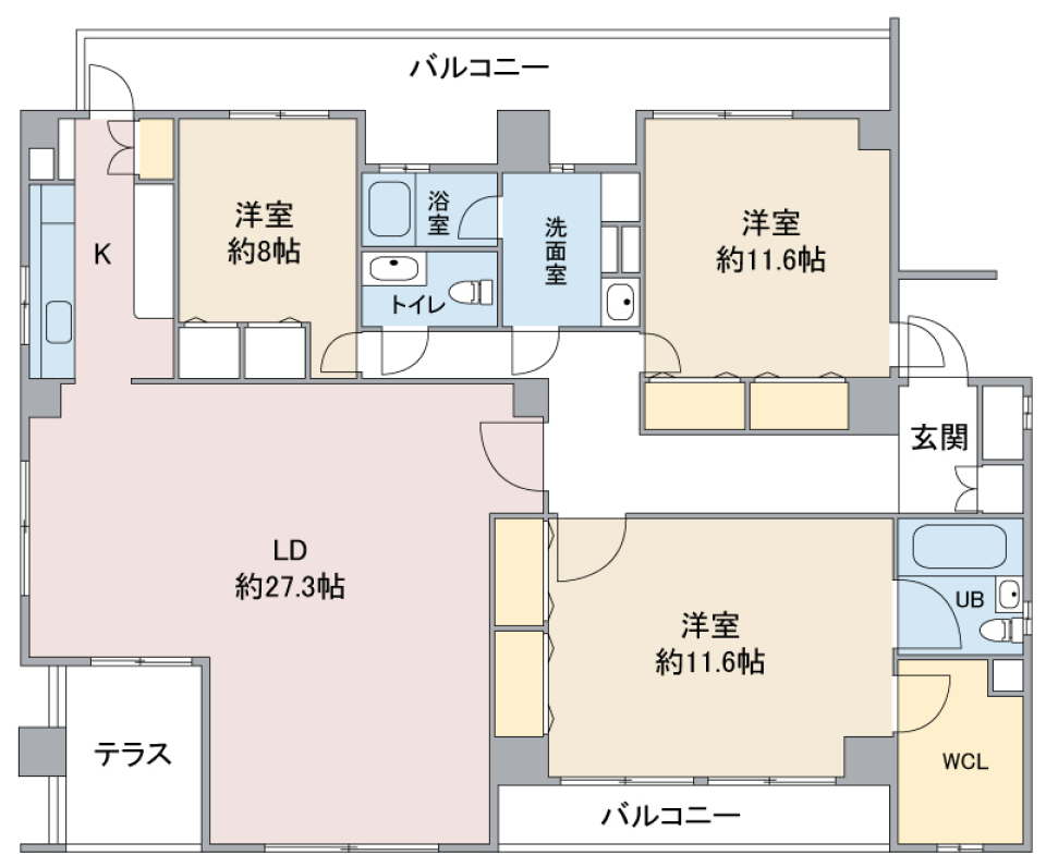 コンソロール１　302の間取り図